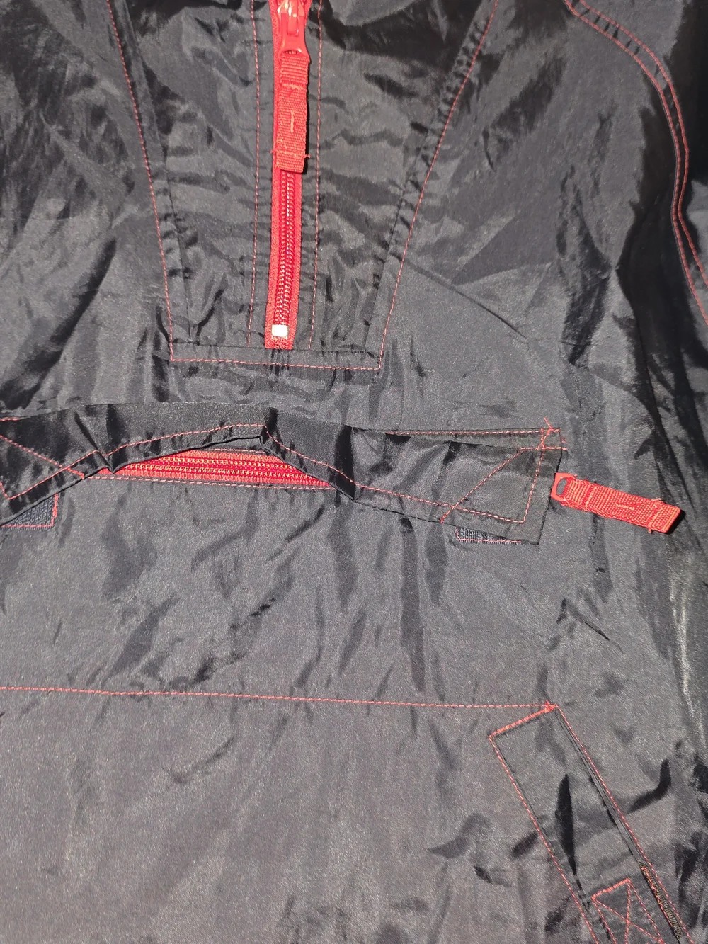 GapKids Black Pullover Jacket with Red Trim